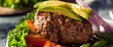 Lamb Burgers with Cucumber Guacamole