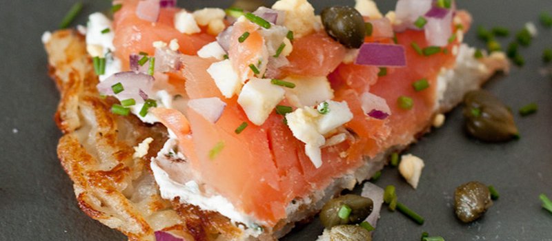 Smoked Salmon Potato Tartine