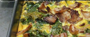 Bacon and Kale Breakfast Casserole