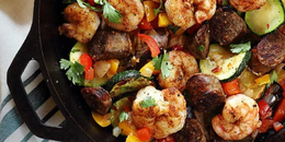 Shrimp & Sausage Skillet