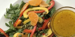 Vitamin C Salad with Lemon Ginger Dressing