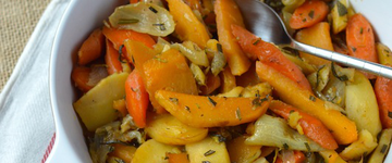 Simple Braised Root Veggies