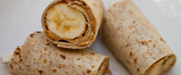 Almond Butter Oat Strawberry Banana Wrap