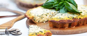 Butternut, Carrot & Leek Quiche with Quinoa Crust