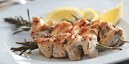 Marinated Chicken and Rosemary Kebabs