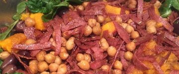 Pumpkin, Chorizo, and Chickpea Salad