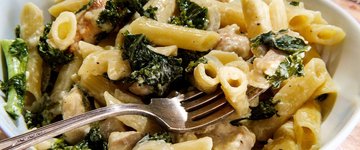 One-Pot Kale & White Bean Pasta