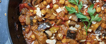 Moroccan Eggplant and Lentils