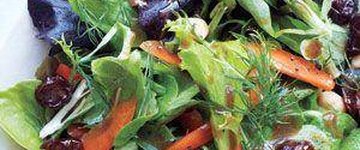 Mesclun Salad With Chickpeas and Dried Cherries