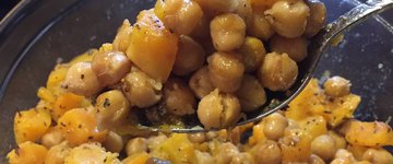 Roasted Chickpeas and Butternut Squash