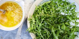 Arugula and Sprout Salad with Lemon & Olive Oil