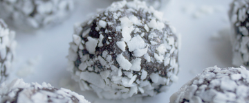 Dark Chocolate Coconut Protein Balls