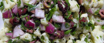 Lemony Watercress and Cauliflower Salad