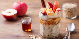 Apple and Banana Muesli with Yogurt