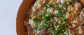 Mushroom & Leek Barley Risotto