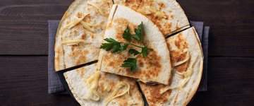 Portobello and Spinach Quesadilla