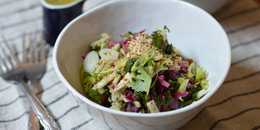 Bitter Greens and Shaved Fennel Salad