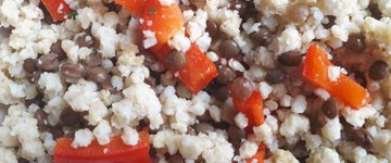 Millet and Lentils with Bell Peppers