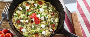 Low-FODMAP Tomato and Leek Frittata