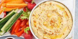 Cucumber, Red Pepper, Carrot and Hummus