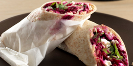 Hummus, Beet & Feta Wrap