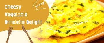 Cheesy Vegetable Omelette Delight