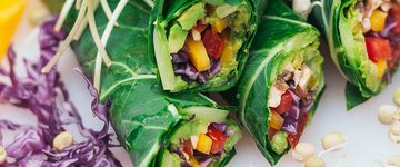 Quinoa & Hummus Stuffed Wraps