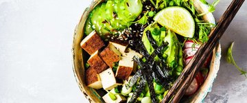 Sushi Salad With Tofu and Brown Rice