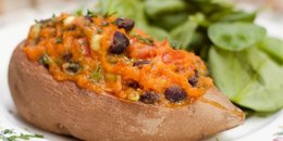 Fully Stuffed Sweet Potatoes