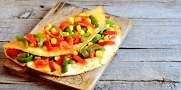 Loaded Veggie Omelet