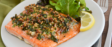 Pecan Lime Baked Salmon