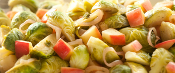 Brussels Sprouts with Apples and Shallots