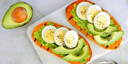 Sweet Potato Toast with Avocado and Eggs