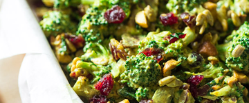 Paleo Broccoli Salad with Cashew Cream