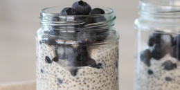 Blueberry & Chia / Flax Pudding  - meal prep