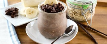 Low-FODMAP Overnight Banana Chocolate Oats