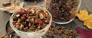 Gluten-Free Gingerbread Buckwheat Granola