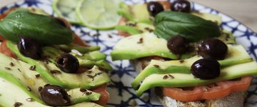 Avocado Toast with Smashed Olives & Tahini