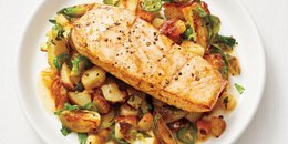 Seared Halibut with Veggie Hash