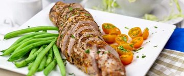 Pan Seared Orange & Rosemary Pork Tenderloin