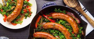 Paleo Kale, Sausage & Pepper Skillet