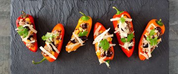 Grain-Free Endive and Mini Bell Pepper Nachos