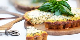 Butternut, Carrot & Leek Quiche with Quinoa Crust