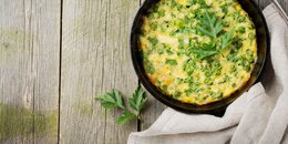 Kale, Sweet Potato & Green Onion Frittata