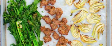 Sausage and Broccoli Rabe Sheet Pan Dinner