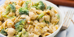 Cashew Alfredo Pasta with Broccoli