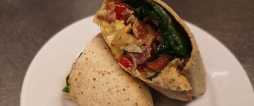 Breakfast Wrap with Low Carb Tortilla