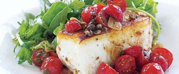 Halibut Tomato Basil Salad