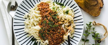 Lentil Spaghetti Bolognese