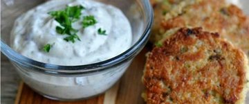 Tuna & Broccoli Patties with Lemon Caper Sauce